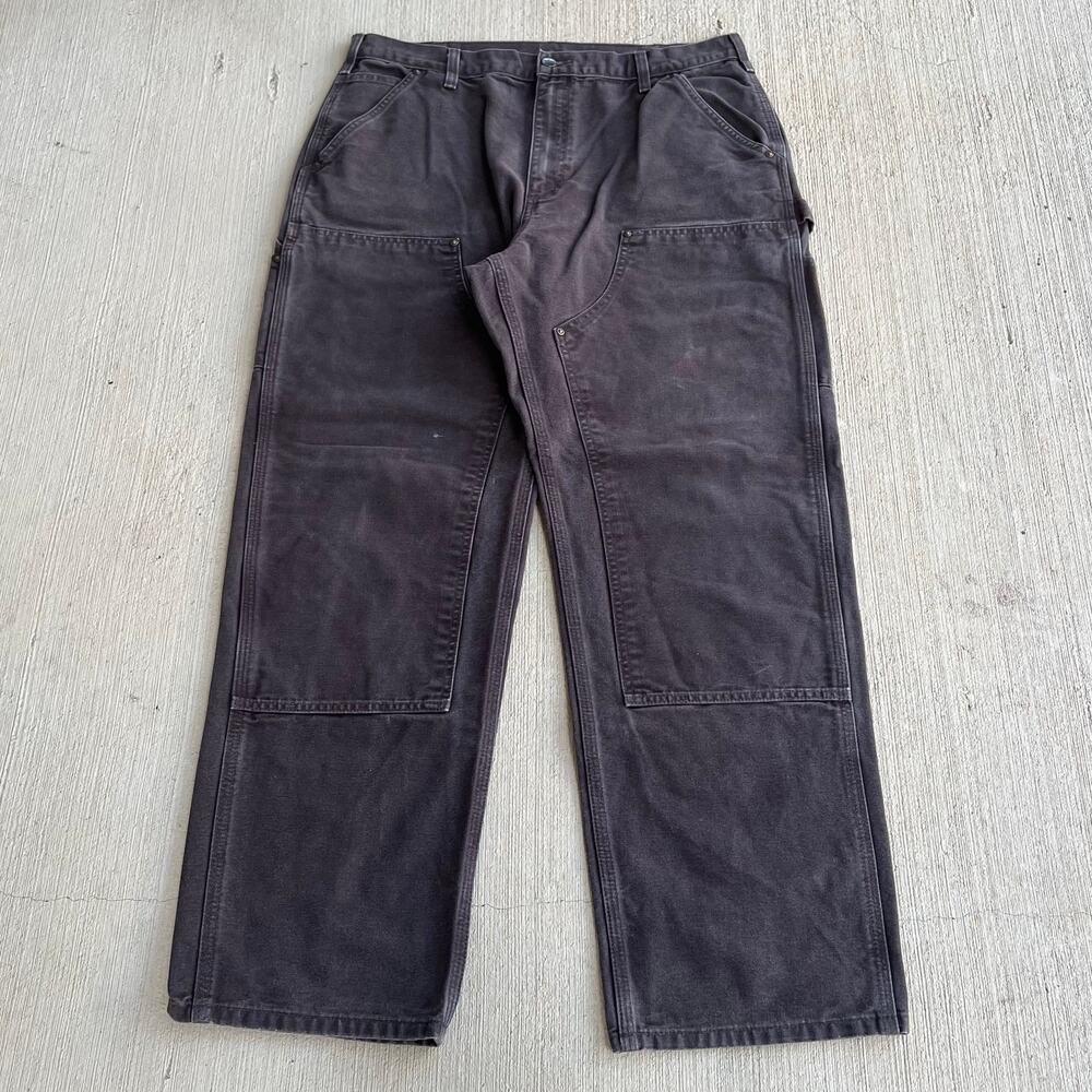 Carhartt B136 DKB brown double knee work wear carpenter pants